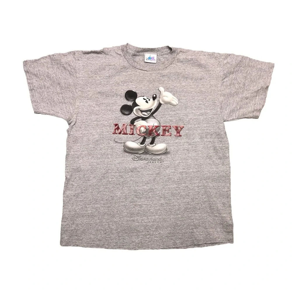 Vintage Disneyland Resort Mickey Mouse T Shirt Men's‎ L Gray